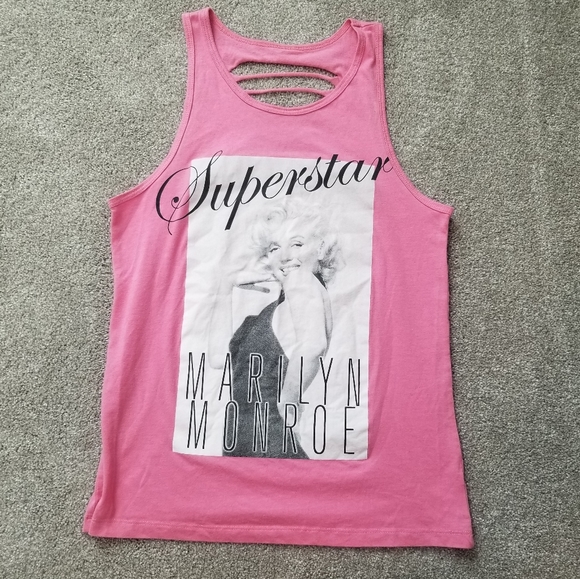 Pink Marilyn Monroe distressed tank top - Picture 5 of 8